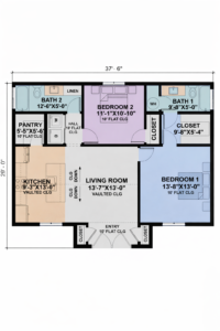 Modern open plan living room with fireplace, elegant furniture, natural light and contemporary interior design