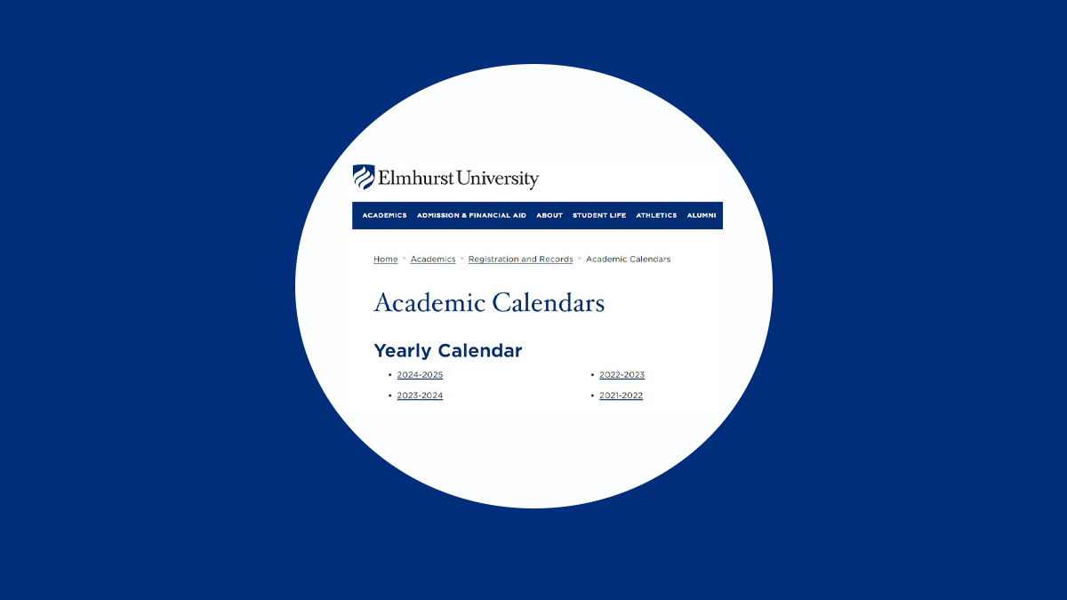 Elmhurst College Academic Calendar 2023 2024: Important Date
